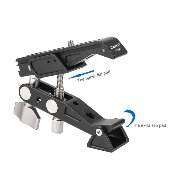 Cavix TC-90 Aluminium Multifunction Super Clamp for Pole , Tripod , Ball Head , Magic Arm