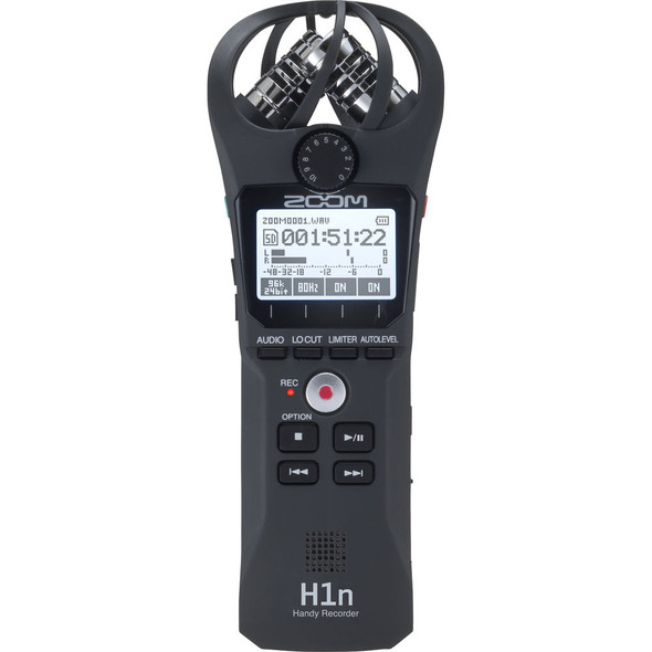 Zoom H1n 2-Track / 2-Channel  Stereo Portable Handy Audio Recorder with Onboard X/Y Microphone (Black)