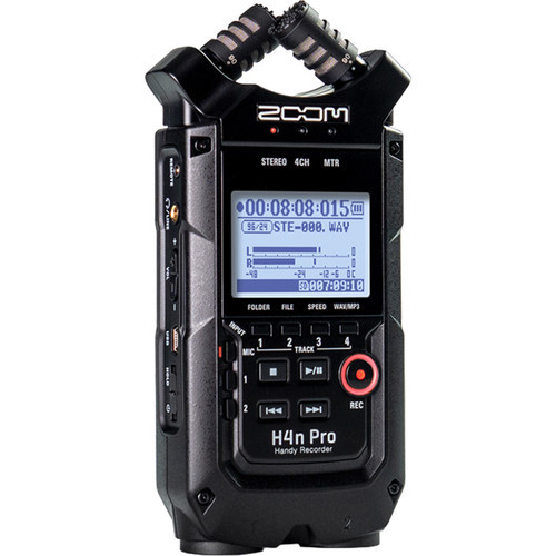 Zoom H4n Pro 4-Track / 4-Channel  Stereo Portable Handy Audio Recorder with Onboard X/Y Microphone (Black)