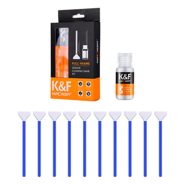 K&F Concept SKU.1617 24mm Full Frame Sensor Cleaning Swabs with Cleaning Liquid
