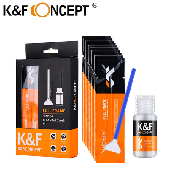 K&F Concept SKU.1617 24mm Full Frame Sensor Cleaning Swabs with Cleaning Liquid