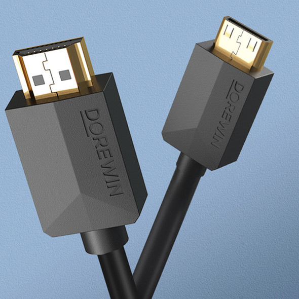 Dorewin MHD005 Mini Male HDMI to Type A Male HDMI Cable (5m)