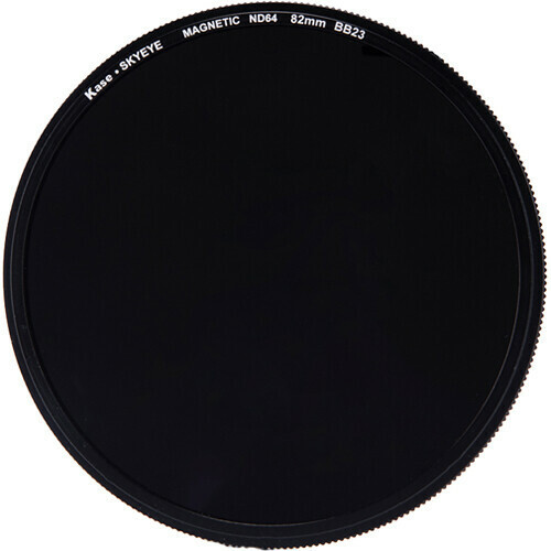 Kase 82mm Skyeye Magnetic ND64 (1.8) 6-Stop Neutral Density Filter + Adapter Ring