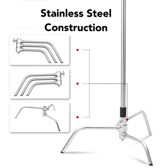 Fotolux CSK2HDB  C-Stand with Heavy Duty 2m Boom Arm Kit for Professional Studio Use