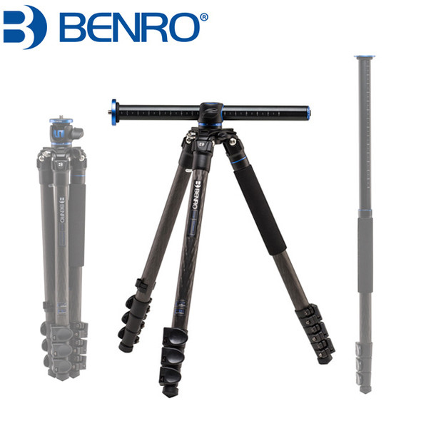 Benro GC258F GoClassic Carbon Fiber 4-Section Versatile Tripod (Flip Lock)