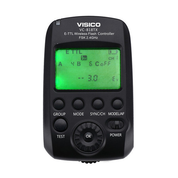 Visico VC-818TX-C E-TTL HSS 2.4GHz Transmitter for Canon