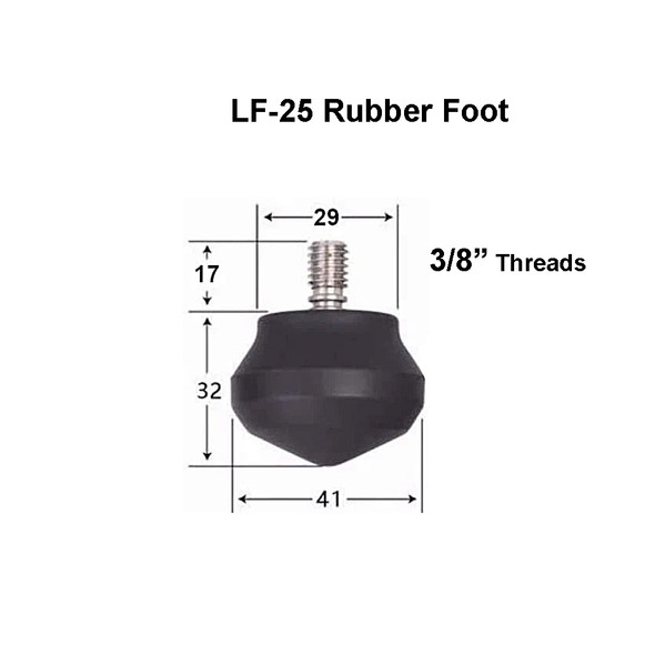 Leofoto LF-25 Tripod Rubber feet ( set of 3 ) for Large Tripod 