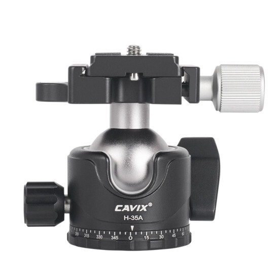 Cavix H-35A Low Profile Panoramic Ball Head (Max Load 8 kg)