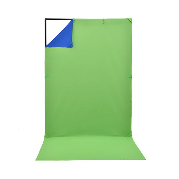 Jinbei 150 x 200cm Portable Folding Background Stand with Blue & Green B/G Cloth
