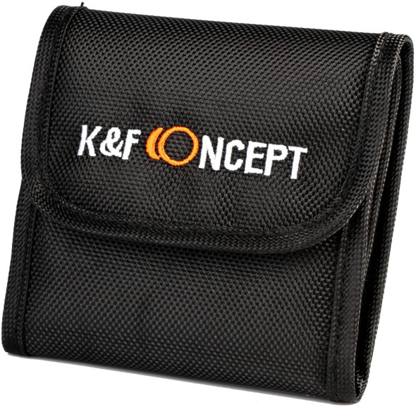 K&F Concept SKU0156 3 Pocket Lens Filter Bag Pouch Case