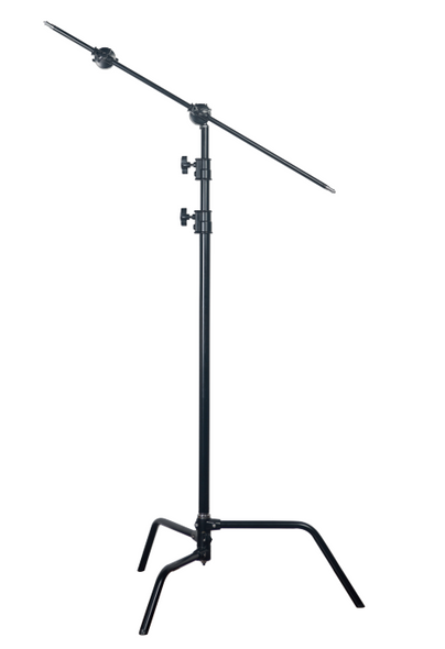 Fotolux SZ-Q4B C-Stand (Black Finish) with 107cm Boom Arm Kit for Professional Studio Use