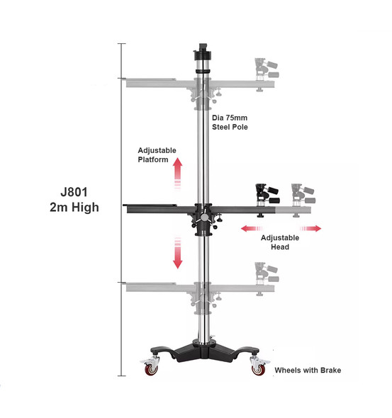 Fotolux SZ-J801 Professional Heavy Duty Studio Camera Station Stand ( Large Size )