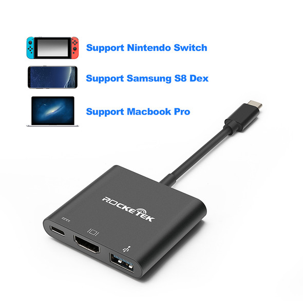 Rocketek RT-C2H-NS USB-C HDMI Adapter for NINTENDO SWITCH STATION