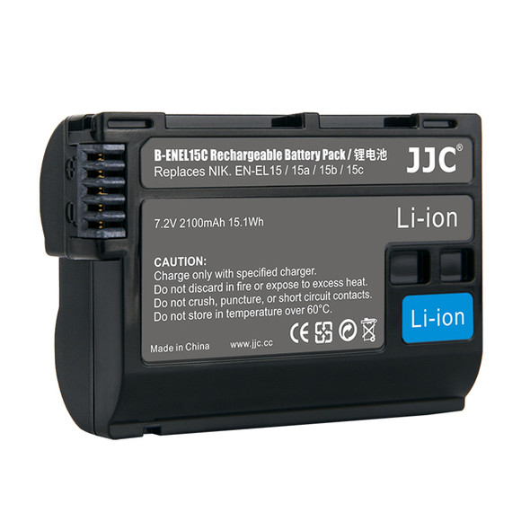 JJC B-ENEL15C 7.2V 2100mAh Rechargeable Battery (Replaces Nikon EN-EL15c)