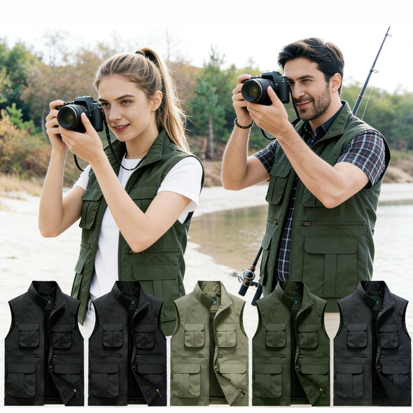 Fotolux #718 Camera Vest (Grey)