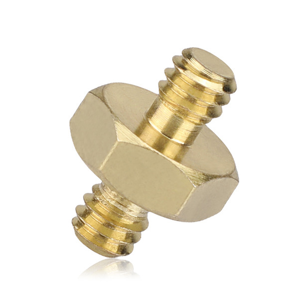 Fotolux SC-10-B  1/4" Male to 1/4" Male  Adapter Converter (Brass)