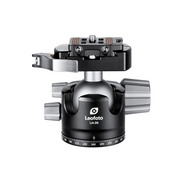 Leofoto LH-36LR+NP-50 Low Profile Ball Head with Lever Release Clamp