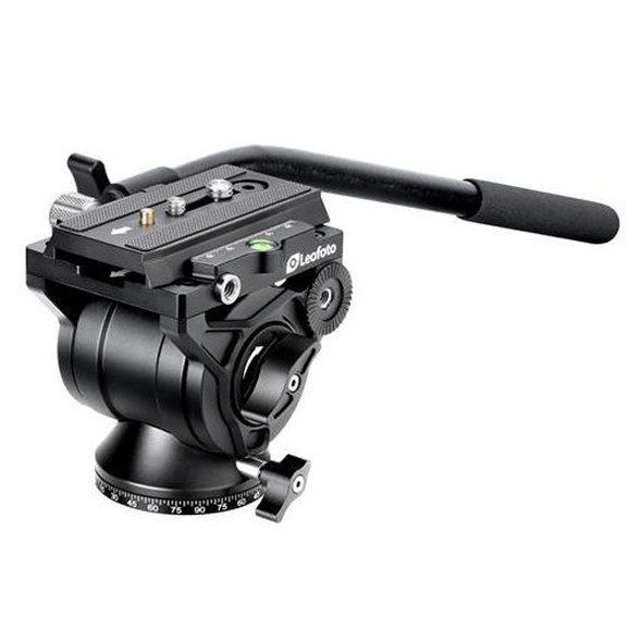 Leofoto BV-10M 60mm Fluid Video Head with Manfrotto Style QR Plate & Clamp