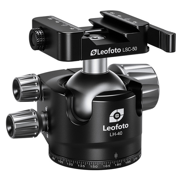 Leofoto LH-40SC Low Profile Ball Head with LSC-50 Clamp
