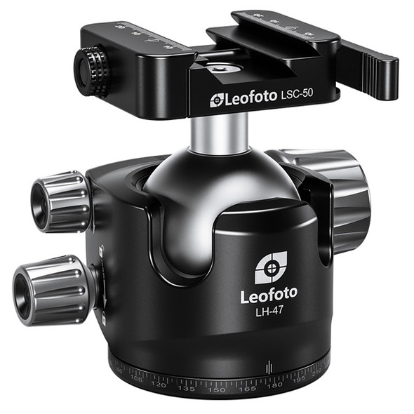 Leofoto LH-47SC Low Profile Ball Head w Lever Clamp + NP50 Plate