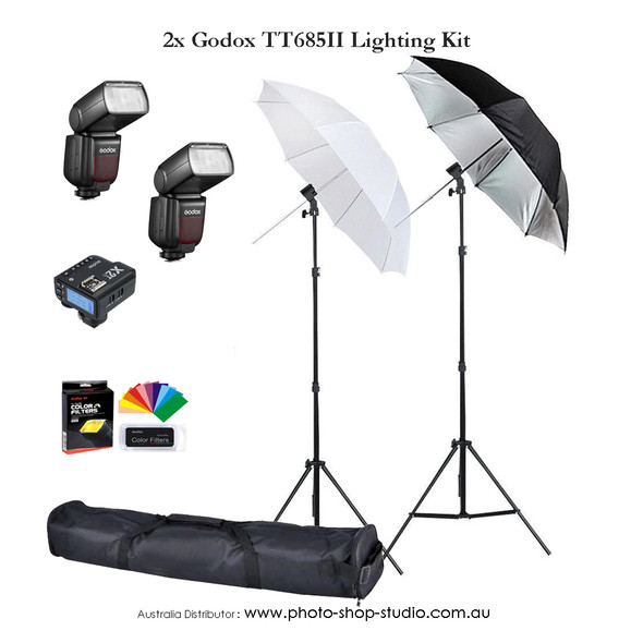 Godox 2x TT685II  Strobist Off Camera TTL Speedlight Kit