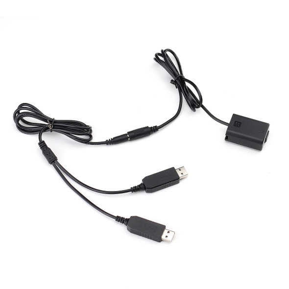 Fotolux FW50 Dummy Battery to Double USB-A Cable