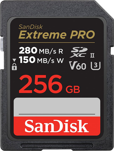 SanDisk Extreme Pro SDXC 256GB 280MB/s UHS-II V60 SD Memory Card