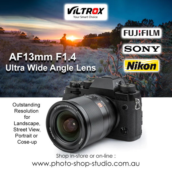 Viltrox AF 13mm F1.4 E Auto Focus Ultra Wide Angle Lens for Sony APS-C E-mount