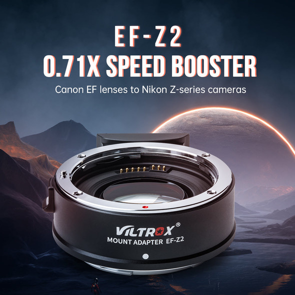 Viltrox EF-Z2 Auto Focus Lens Adapter/Booster for Canon EF Lens to Nikon Z-mount Camera