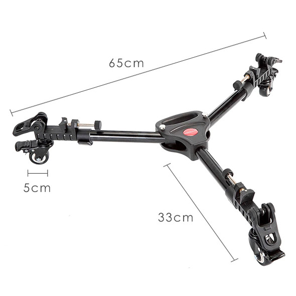 Miliboo MJL01 Medium Duty Tripod Dolly with Wheels (Max. Load 10kg) 
