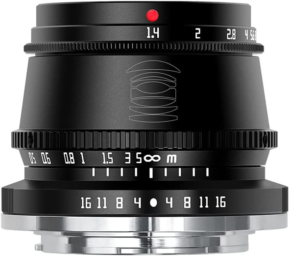 TTArtisan 35mm F1.4 APS-C Manual Focus Large Aperture Prime Lens for Fujifilm X-mount (Black)