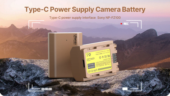 Ulanzi UNP-FZ100 USB-C Port Direct Rechargeable Li-ion Battery  2250mAh (Replaces Sony NP-FZ100)