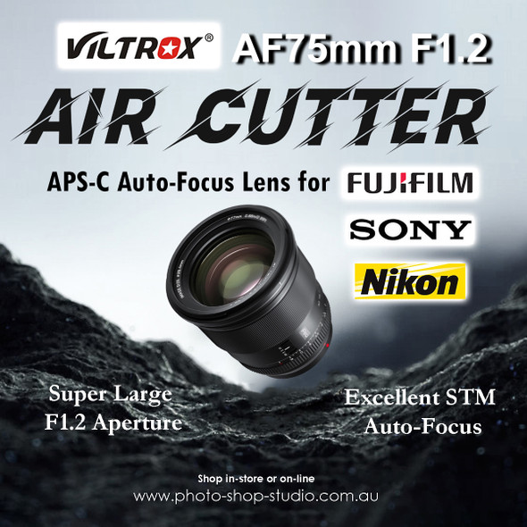 Viltrox AF 75mm F1.2 XF Pro Large Aperture APS-C Lens for Fujifilm X-mount camera