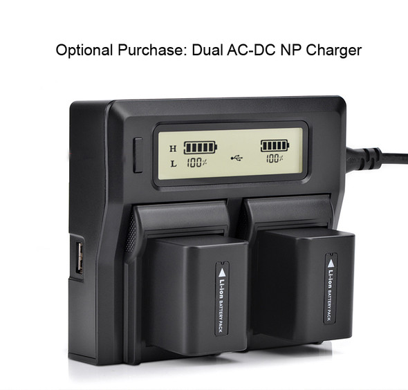 Fotolux NP-F570 (Small size ) 2300mAh Li-on Rechargeable Battery for LED Lights, LCD Monitors