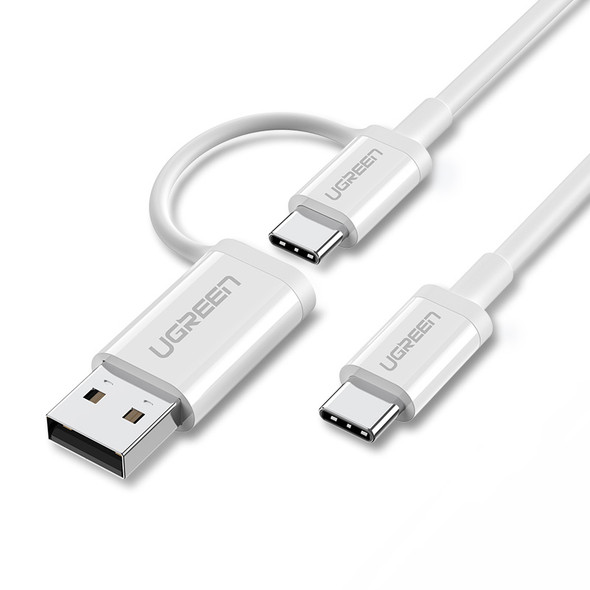 Ugreen US264 USB-C to USB-C/USB-A PD60W Fast Charging Cable (1m)