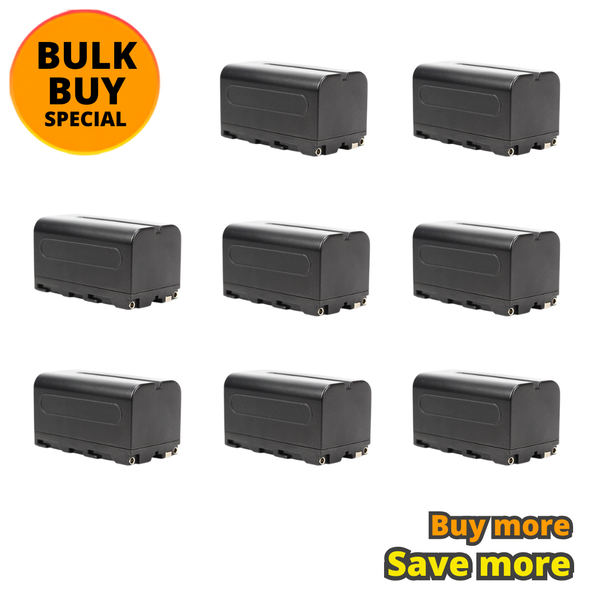 8x Fotolux Li-on Rechargeable Battery NP-F770 for LED lights, LCD Monitor