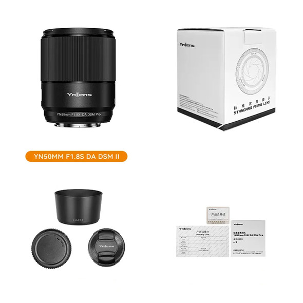 Yongnuo YN50mm F1.8X DA DSM Pro Auto Focus Medium Prime Lens for Fujifilm X Mount