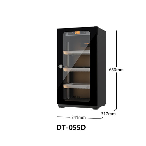 Lenthem DT-055D 50L Small Auto-Dehumidifier Digital Dry Cabinet (Black)