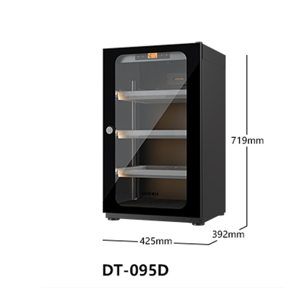 Lenthem DT-095D 90L Medium Auto-Dehumidifier Digital Dry Cabinet (Black)