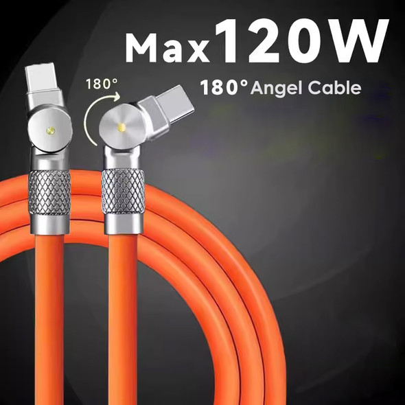 Fotolux USB-C to USB-C  180° Fast Charging Data Cable (0.5m)