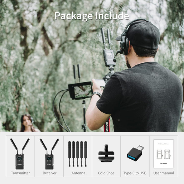 Feelworld W1000H HDMI Wireless Video Transmission System (1 TX + 1 RX)