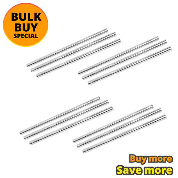 4 x Fotolux SS-3x1m  48mm Dia Stainless Steel Hollow Tube for Paper roll / Cloth B/G support