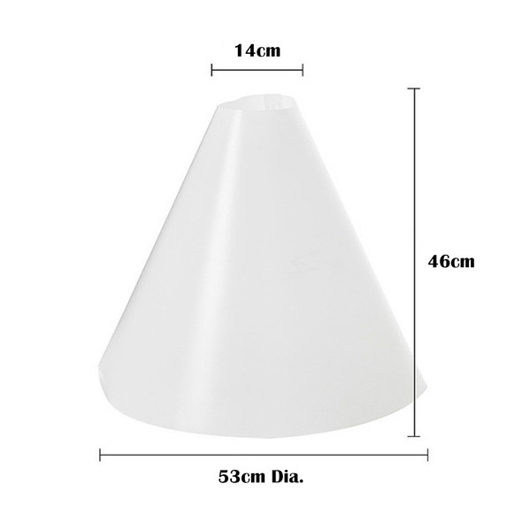 Fotolux Extra Large PVC Diffusion Cone(14 x 46 x 53cm) for Tabletop Photography