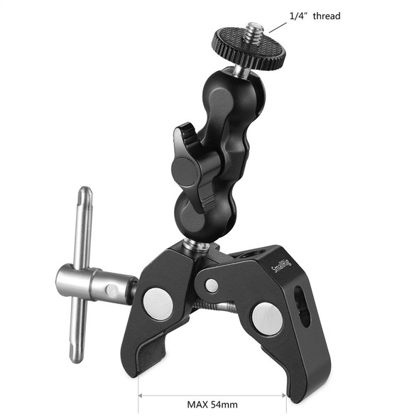 SmallRig 2164 Multi-Functional Crab-Shaped Clamp with Ball head Magic Arm