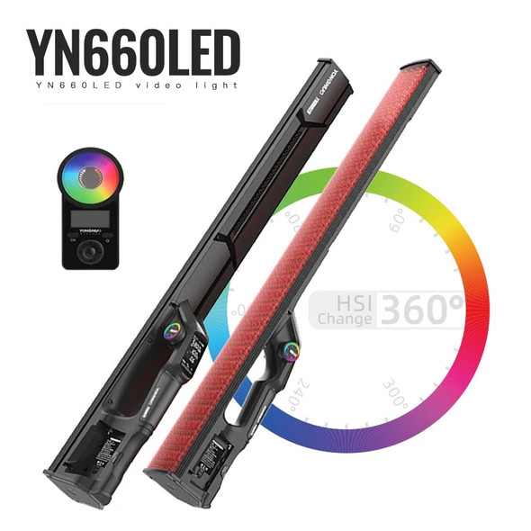 Yongnuo 3x YN660 45W RGB LED Super Bright Three Light Stick Kit (Bulk Buy) 