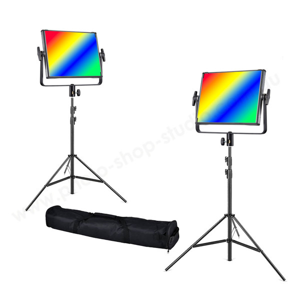 Godox 2x LDX50R 63Ws RGB Two LED Panel Light Kit