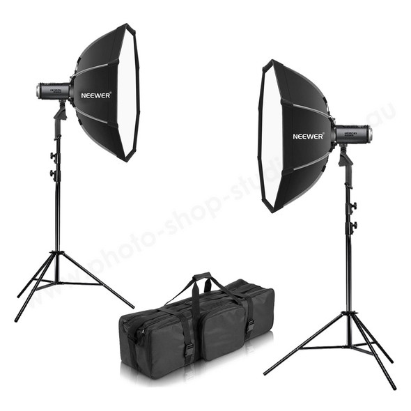 NEEWER 2x MS150B 130W Bi-color Two LED COB Video Light Kit