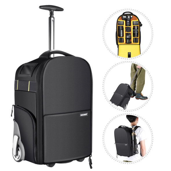 Neewer NW-8903 2 in 1 Camera Roller Trolley Backpack