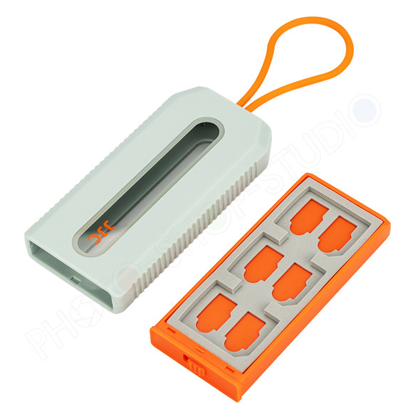JJC MCK-SD6GO Memory Card Game Card Holder (Fits 6 SD, 12 TF Cards)