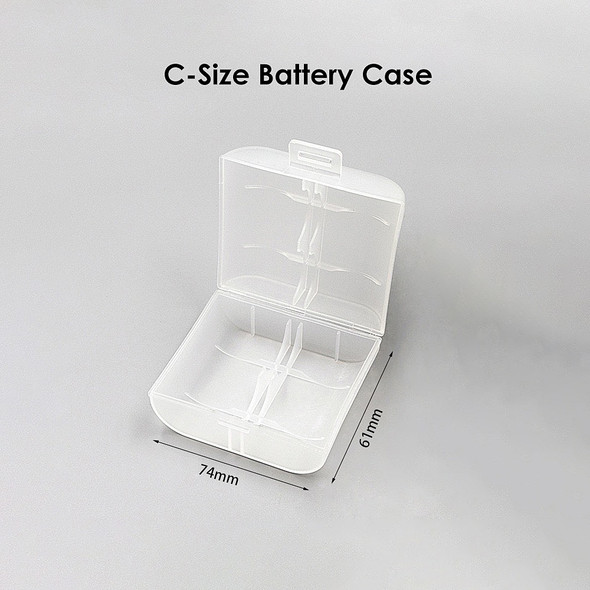 Fotolux BAT-CC2 Battery Case for 2x C-Size (Clear)